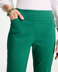 Hunter Green Brigitte™ Slim Pull-On Ankle Pants