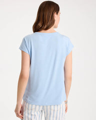 Blue Haven Refined Button Tee