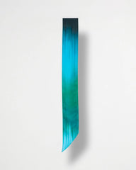 Topanga Green Printed Tie-Dye Skinny Scarf