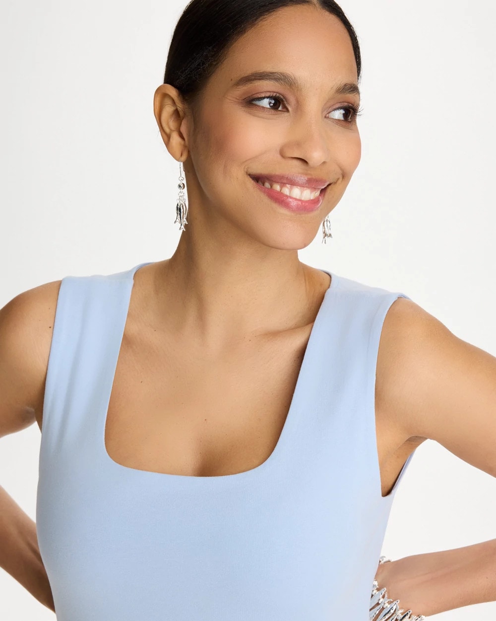 Blue Haven Contour Cotton™ Square Neck Tank