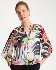 Cherry Lush Georgette Lightweight Printed Blouse