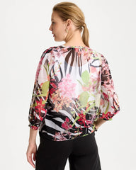 Cherry Lush Georgette Lightweight Printed Blouse