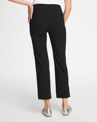 Black Brigitte™ Piped Straight Cropped Pants