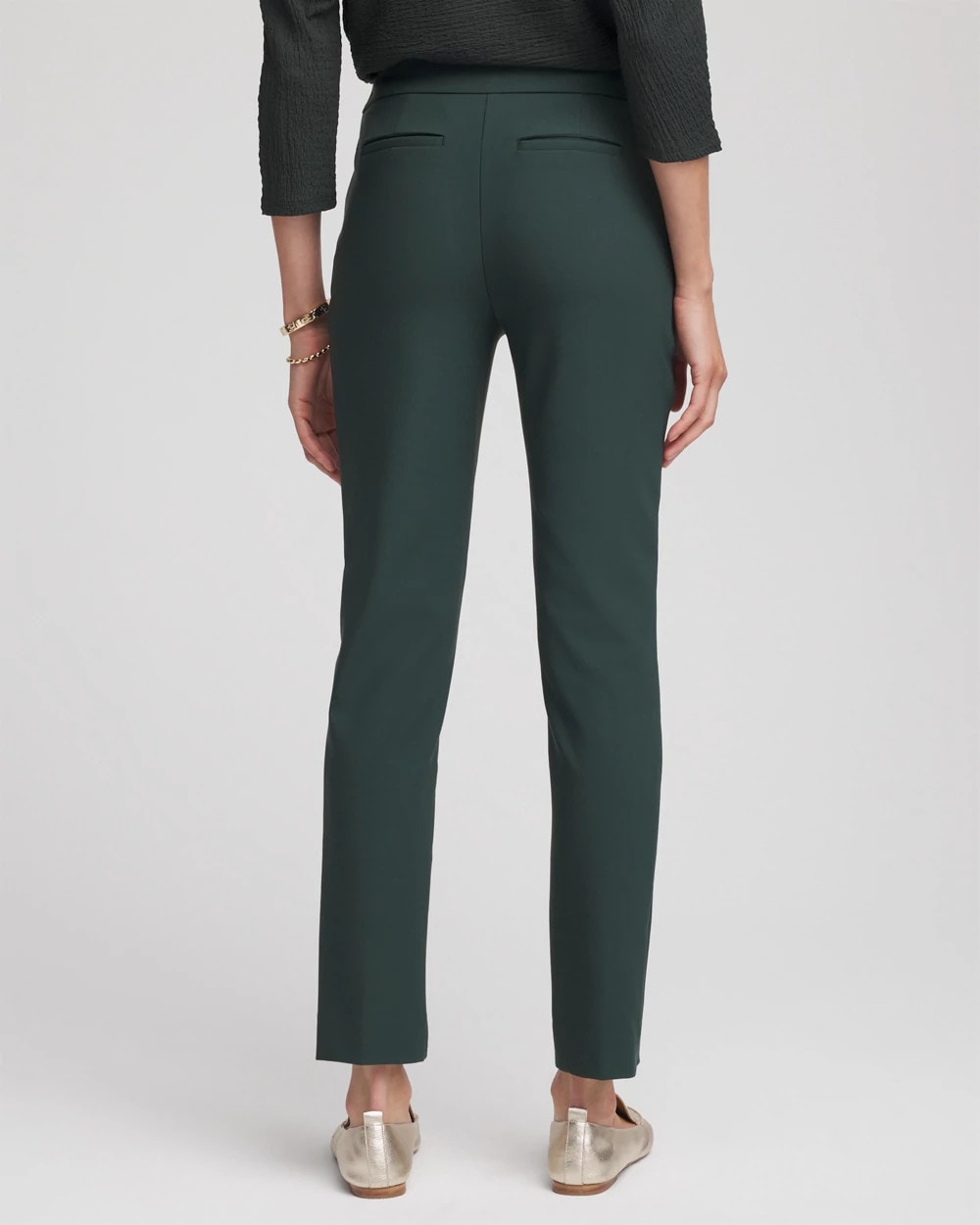 Darkest Spruce Lightweight Juliet Straight Ankle Pants