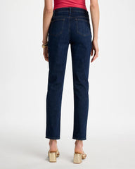 Dark Sapphire Indigo Girlfriend Slim Ankle Jeans