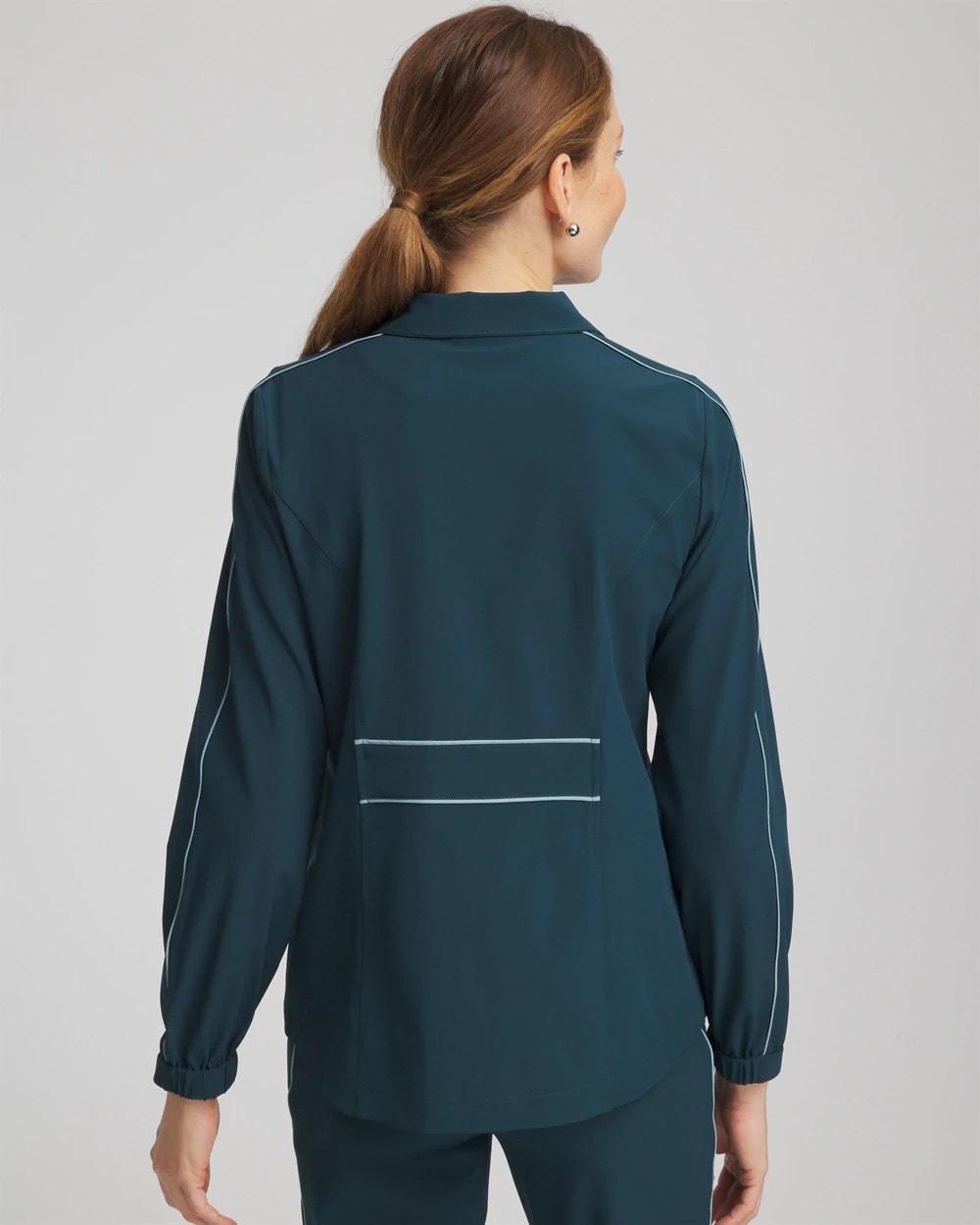 Teal Shadow Zenergy® UPF Contrast Jacket