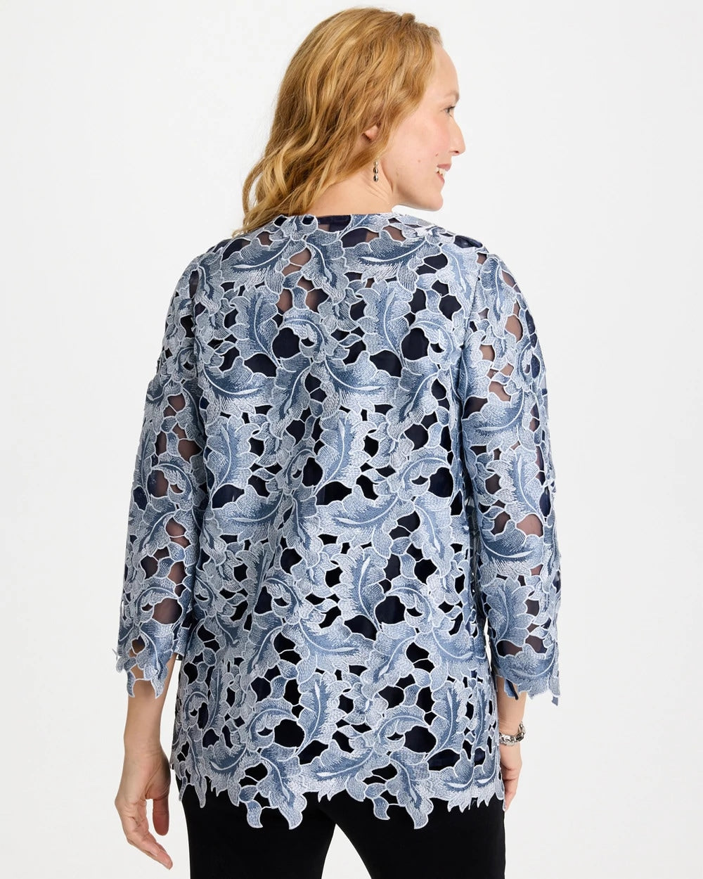 Travelers India Ink Travelers™ Collection Contrast Lined Lace Jacket