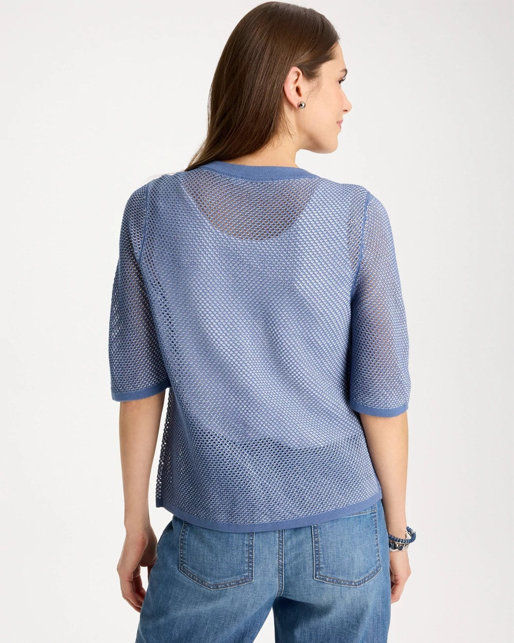 Blue Haven Mesh Lady Jacket Cardigan