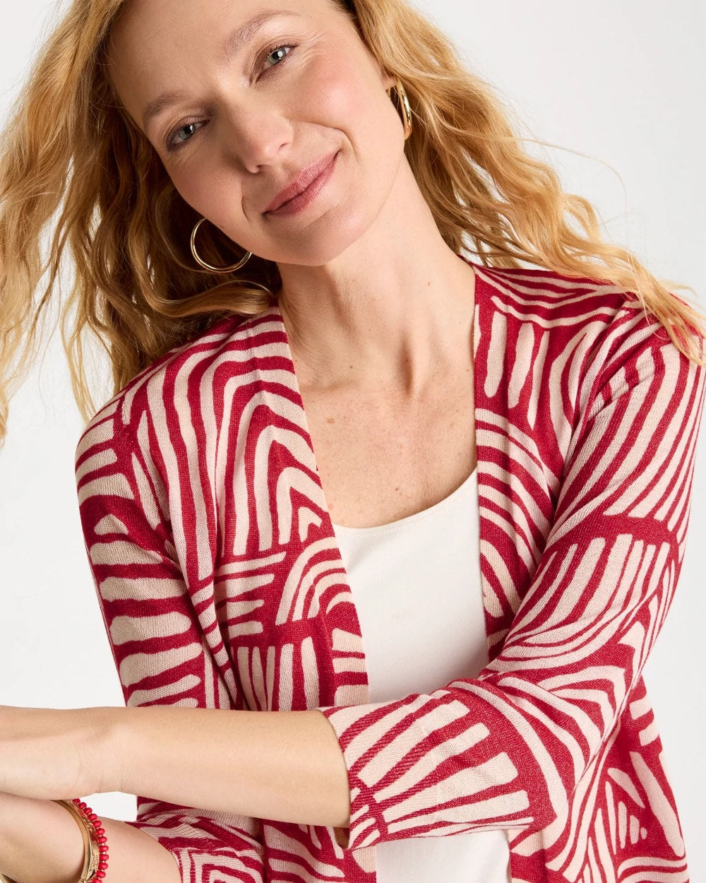 Cherry Lush Geo Summer Romance Cardigan
