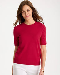 Cherry Lush Ella Short-Sleeve Sweater