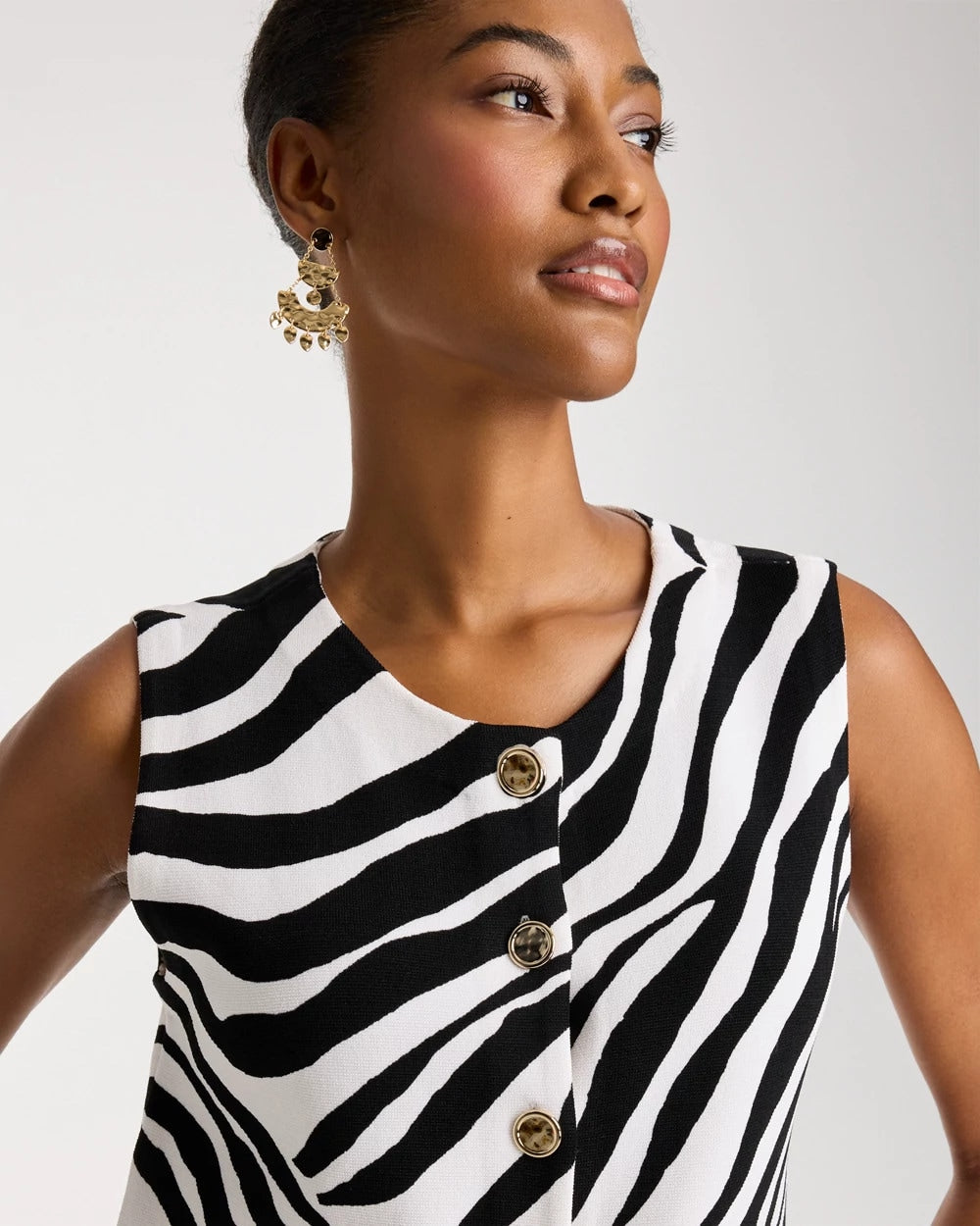 Black Zebra Refined Crewneck Sweater Vest