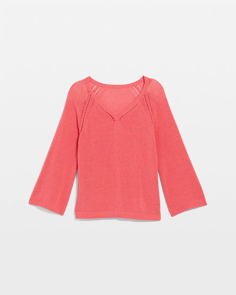 Calypso Coral Cotton-Blend Pullover Sweater