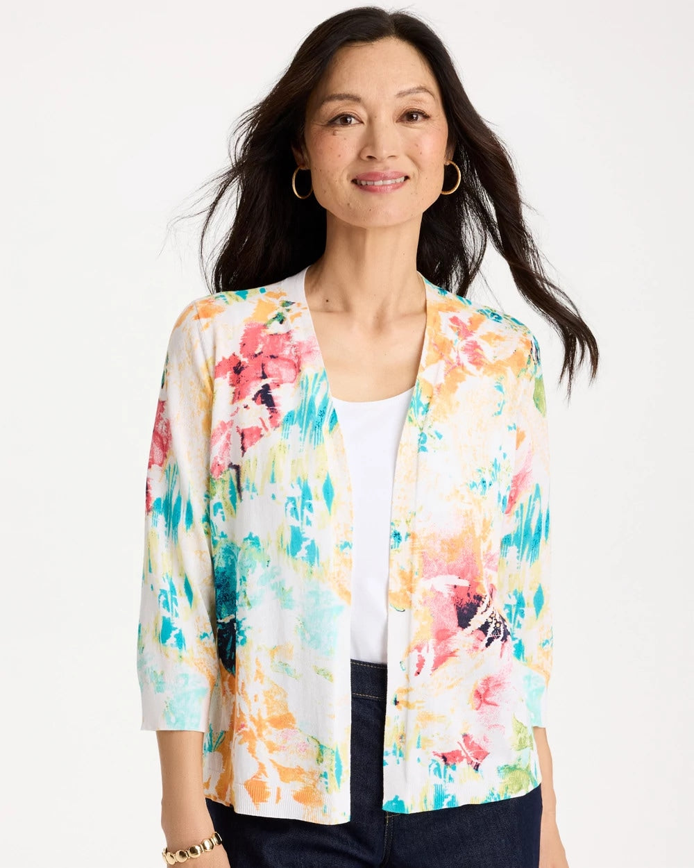 Calypso Coral Printed Summer Romance Cardigan