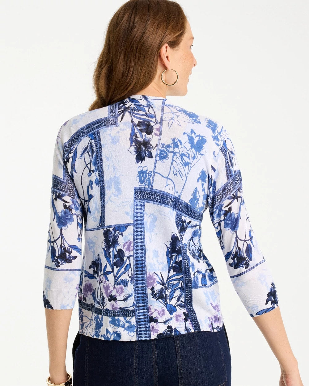 Alabaster Summer Romance Botanical Cardigan