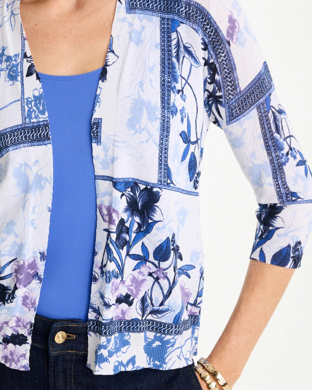 Alabaster Summer Romance Botanical Cardigan
