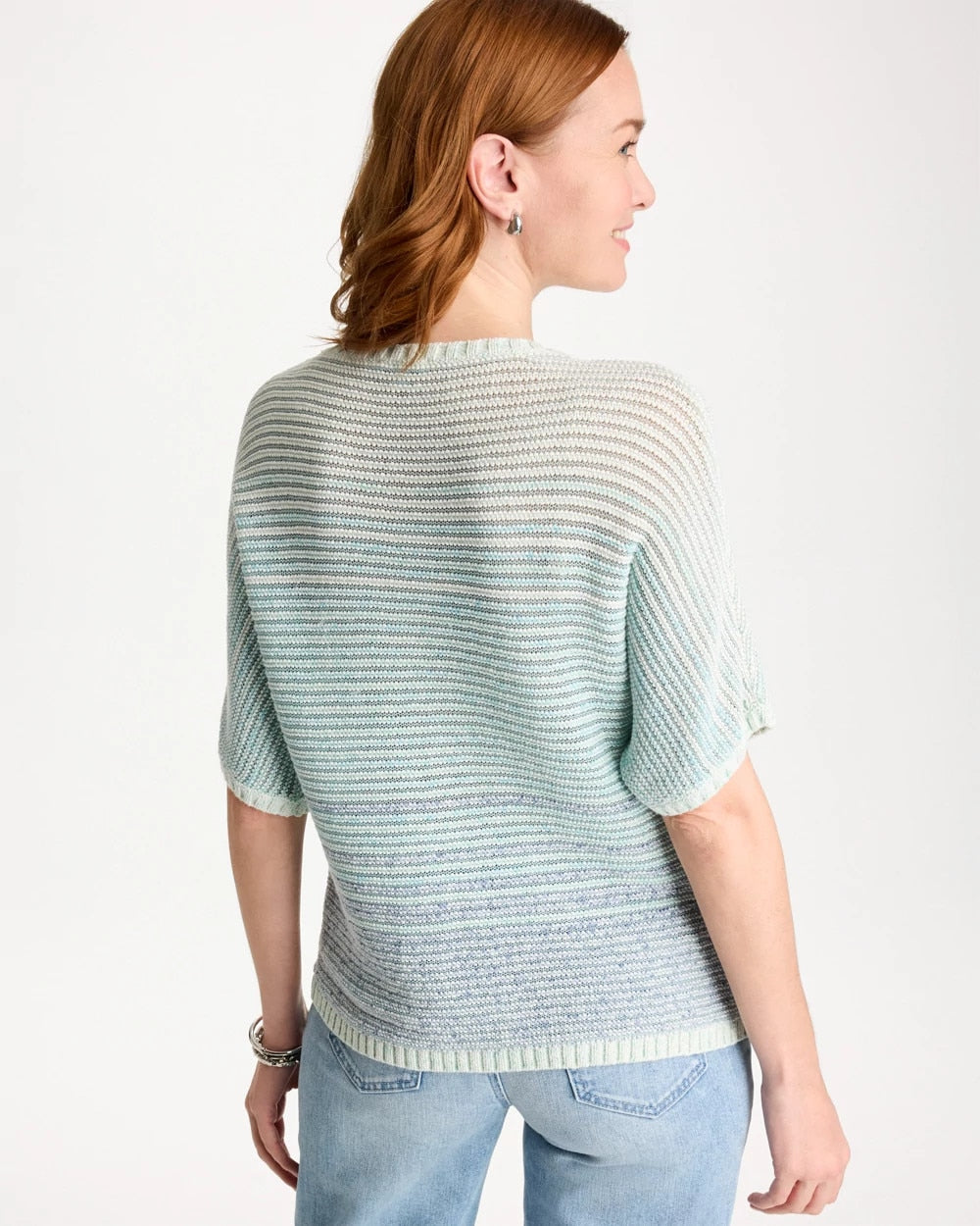 Passport Blue Space Dyed Pullover Sweater