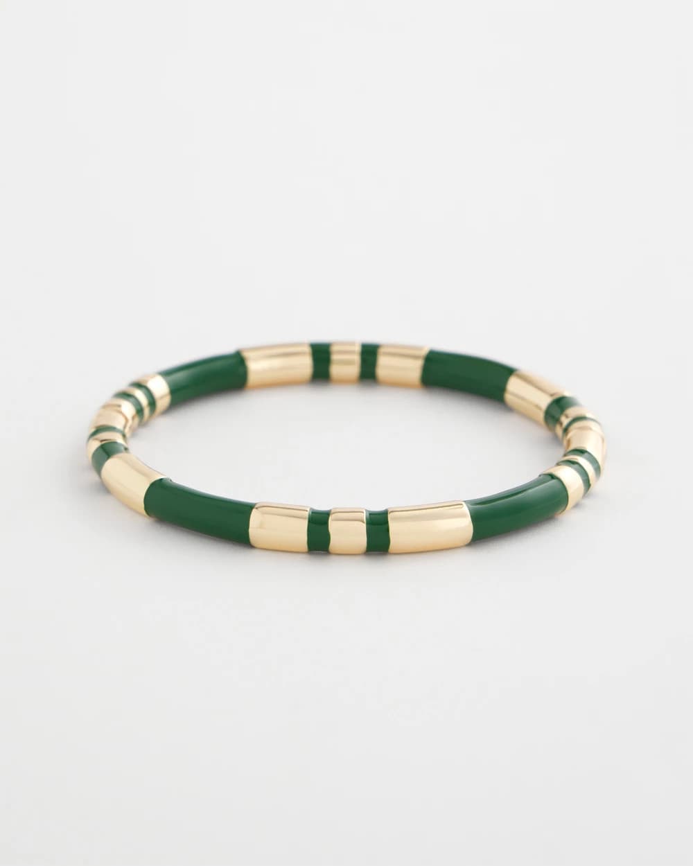 Green Green Enamel Hinge Bangle