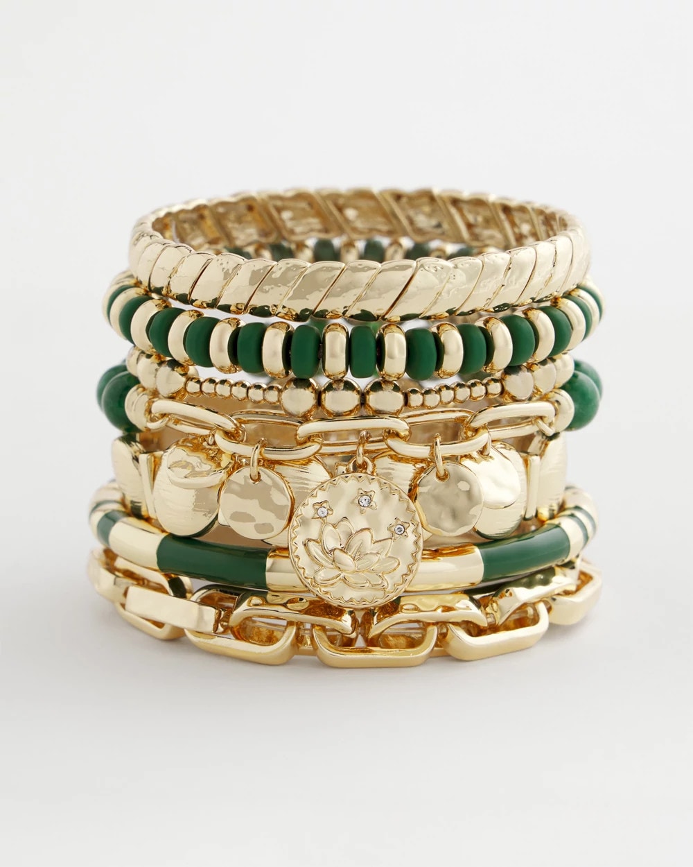 Green Green Enamel Hinge Bangle