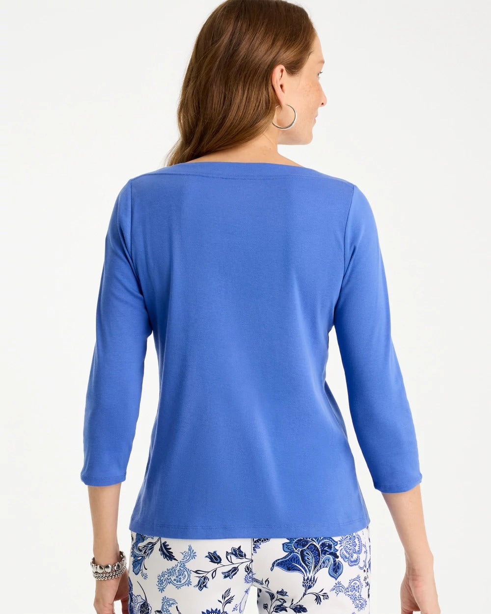 Amparo Blue Pima 3/4 Sleeve Tee