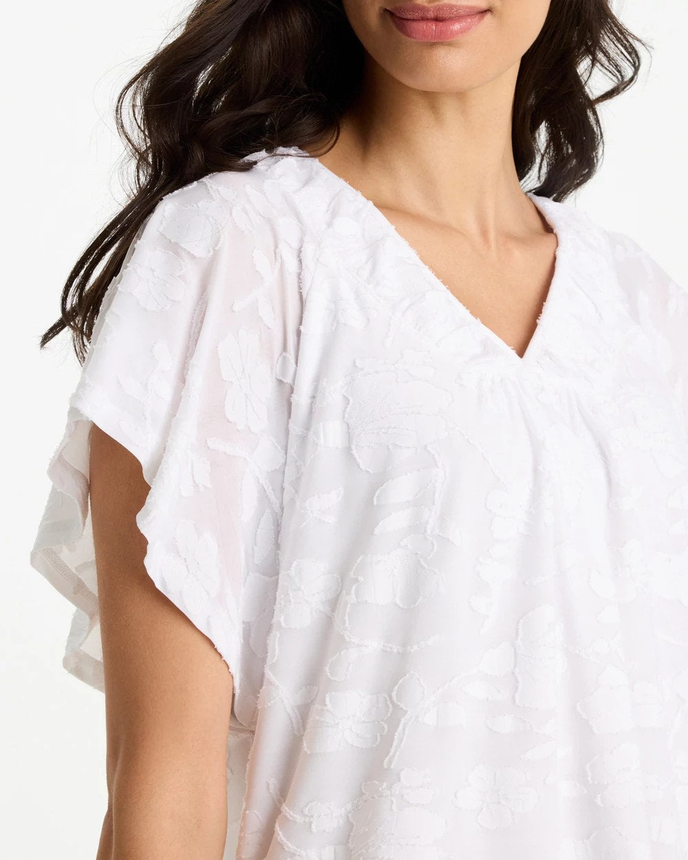 Alabaster Burnout Floral Tee