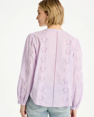Orchid Mist Embroidered Top