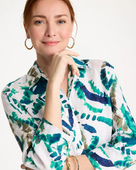 Passport Blue No Iron™ Athena Dye Linen Shirt