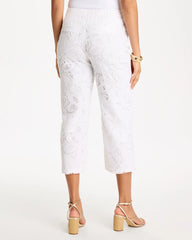 Alabaster Lace Cropped Pants
