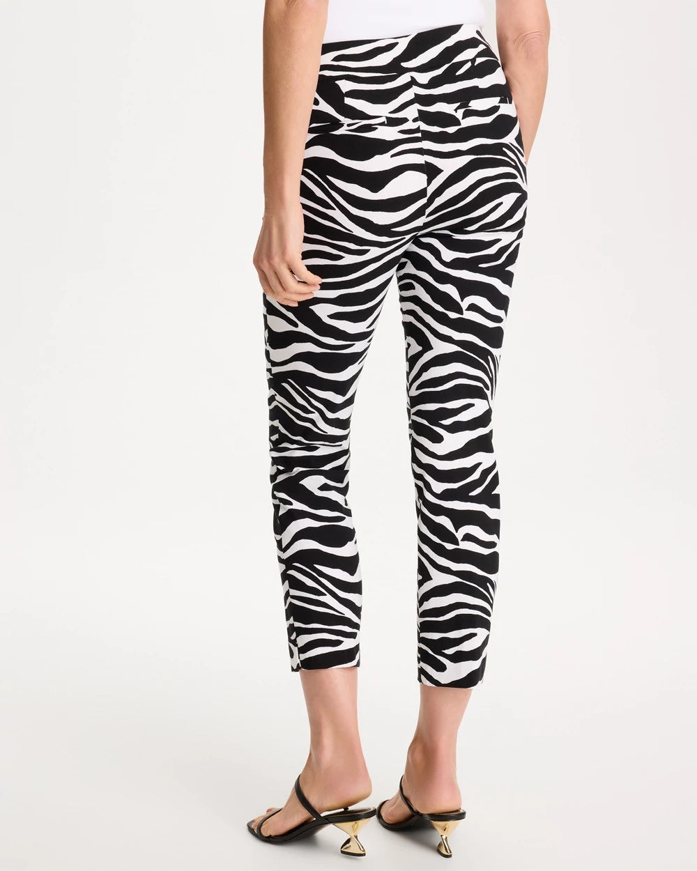Black Zebra Brigitte™ Slim Pull-On Crop Pant