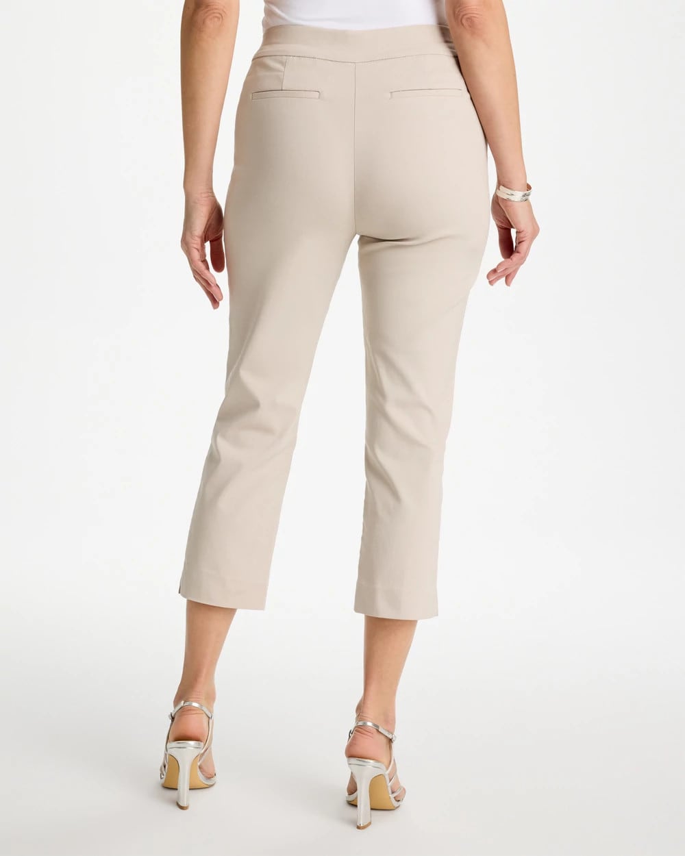 Smokey Taupe Brigitte™ Slim Pull-On Crop Pant