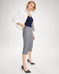 Indigo Emme Slim Striped Capri Pants