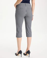 Indigo Emme Slim Striped Capri Pants