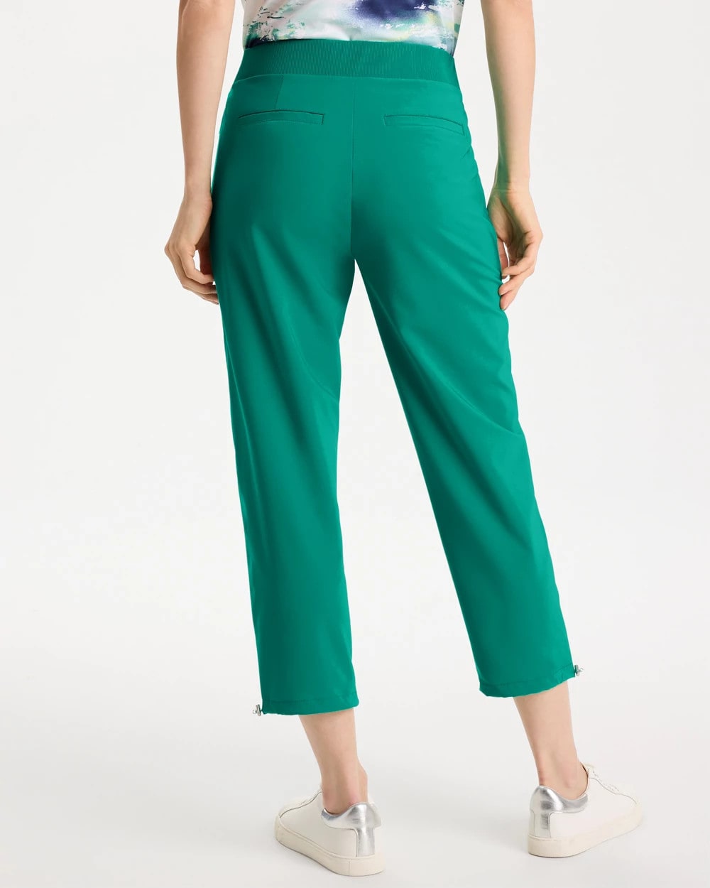 Topanga Green Zenergy® UPF Bungee Crop Pant
