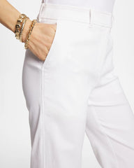 Alabaster Emme Fly Front Straight Crop Pants