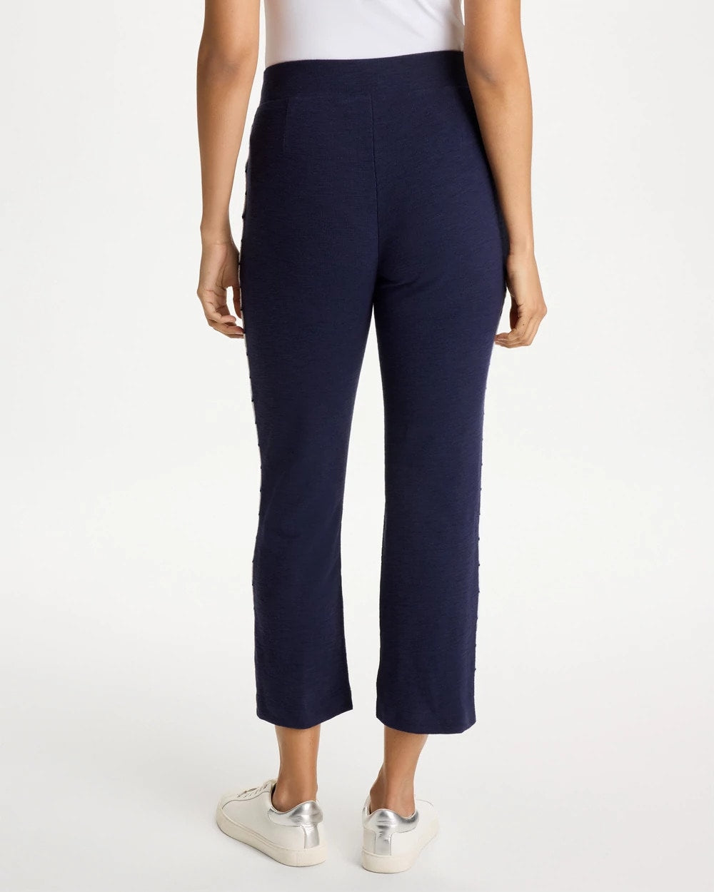 Passport Blue Zenergy® Jersey Striped Crop Pants