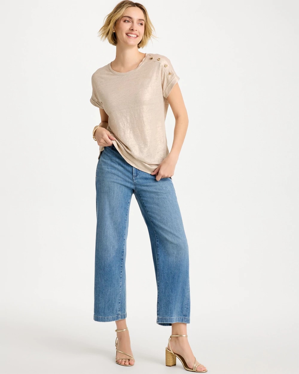Monaco Indigo Straight Crop Trouser Jeans