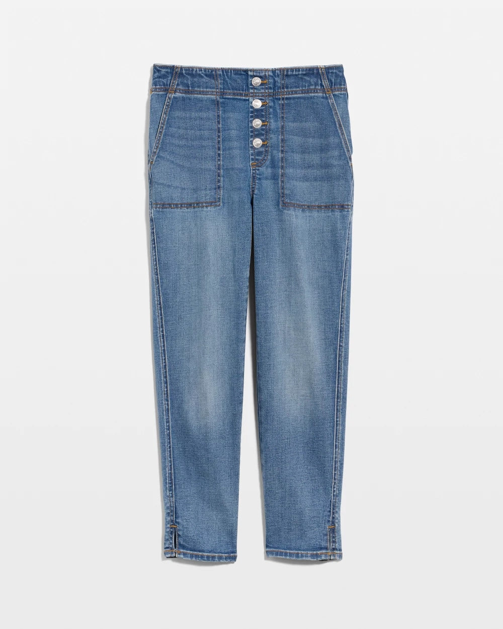 Aquaria Indigo Pull-On 22" Capri Jeans