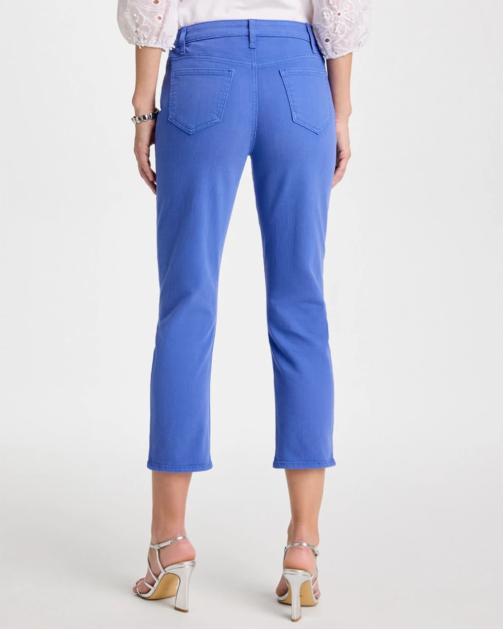 Amparo Blue Girlfriend Slim Cropped Jeans