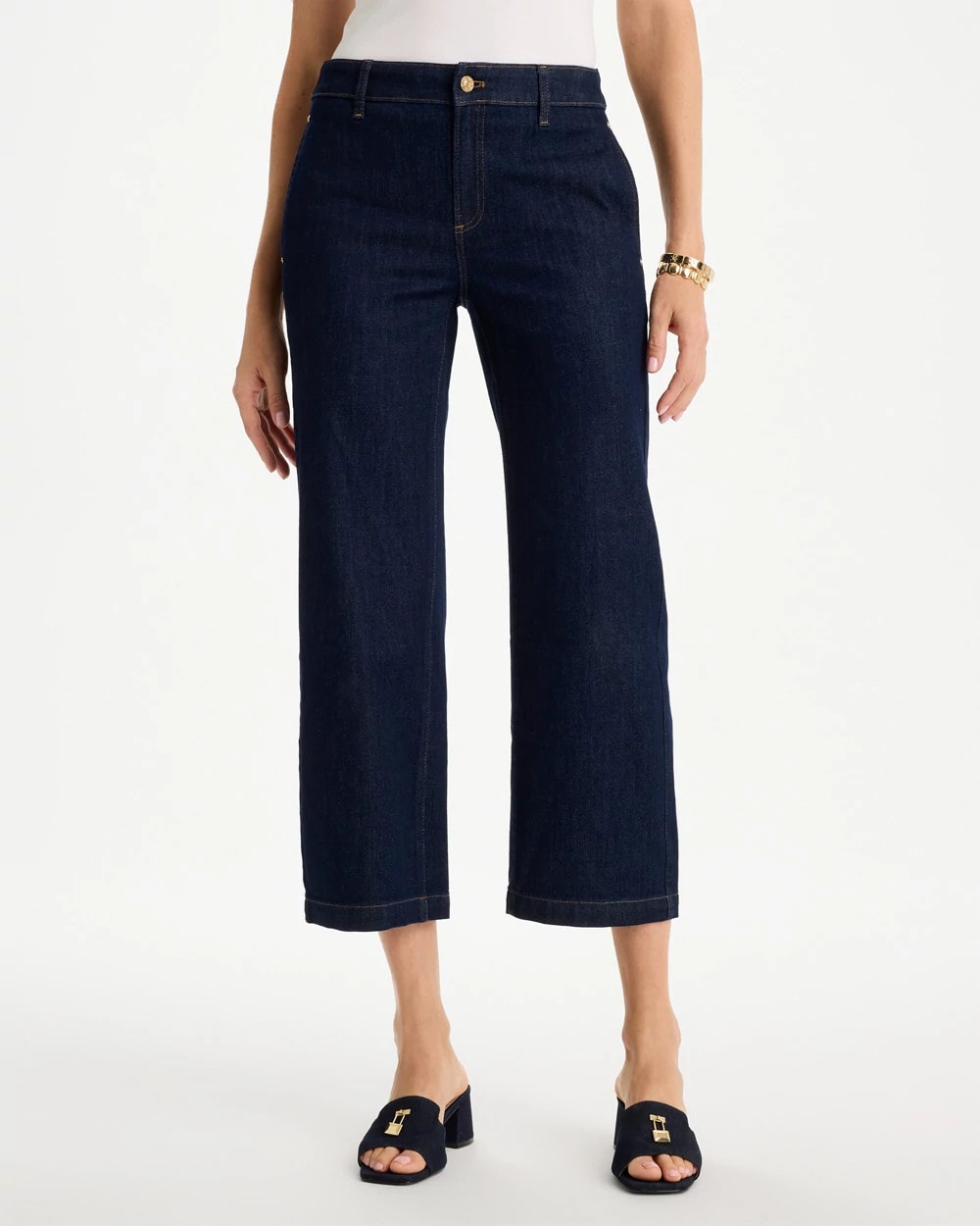 Cedar Rinse Straight Crop Trouser Jeans