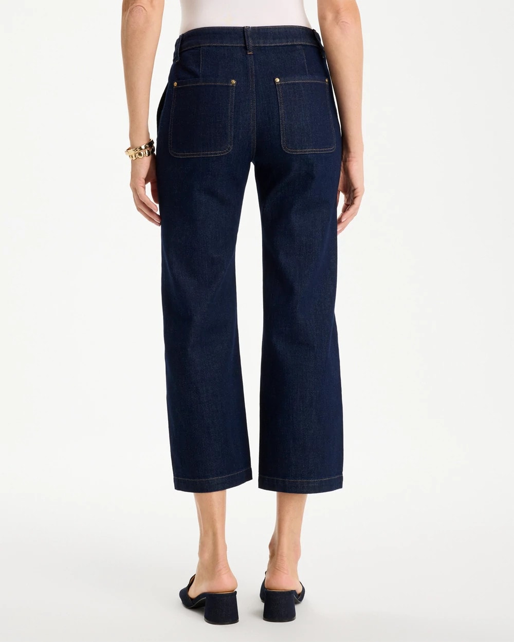 Cedar Rinse Straight Crop Trouser Jeans