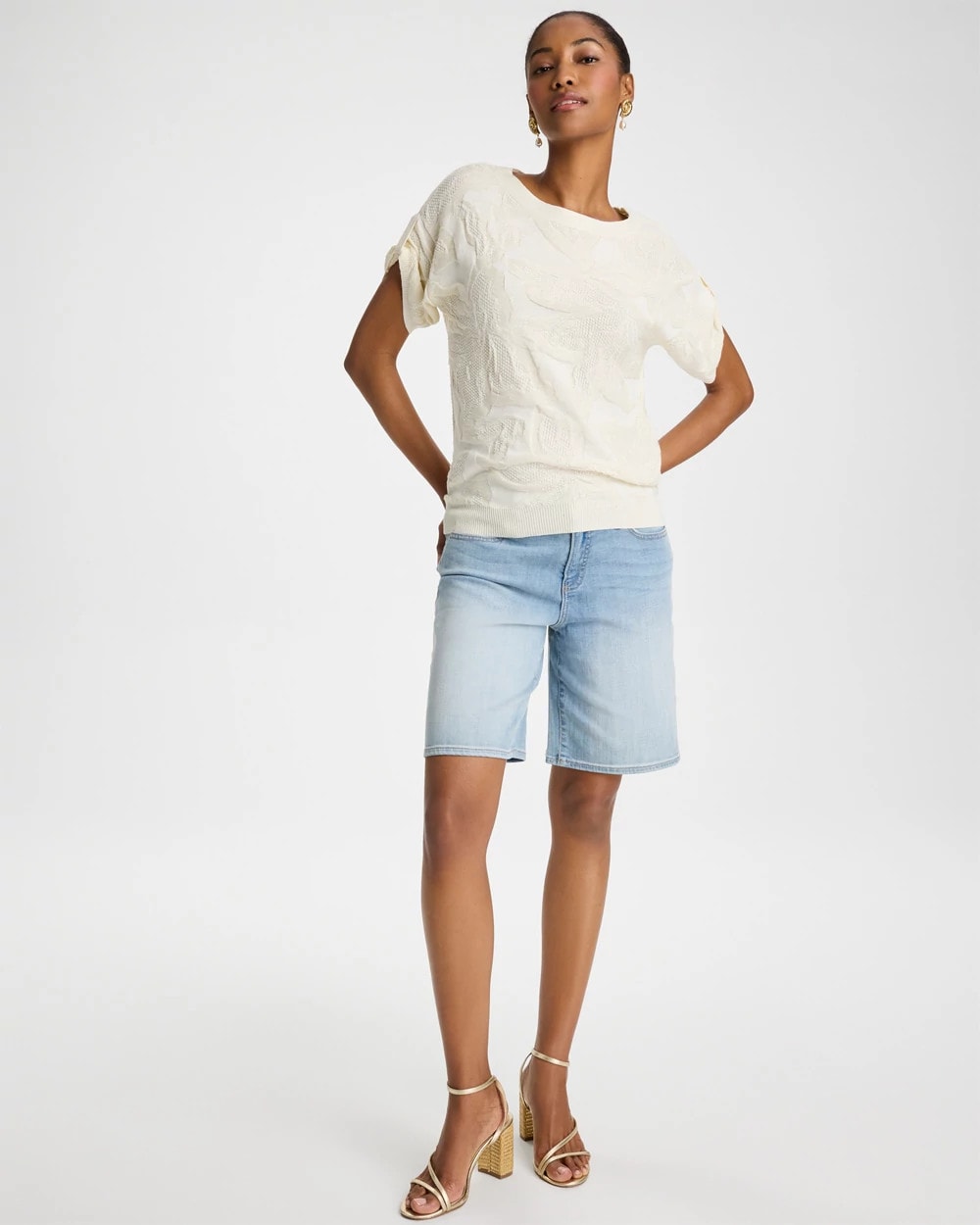Shasta Indigo Girlfriend Slim Indigo Jean Shorts