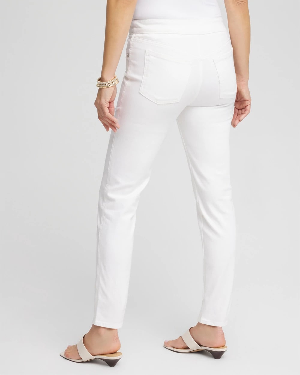 Alabaster Pull-On Ankle Jeggings