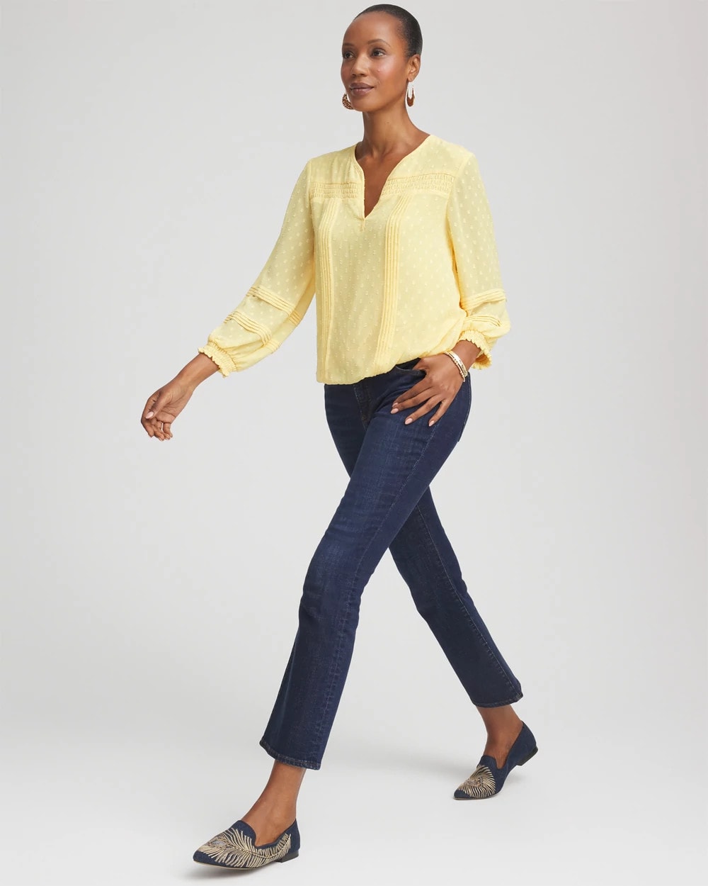Dark Sapphire Indigo Girlfriend Kick Flare Jeans