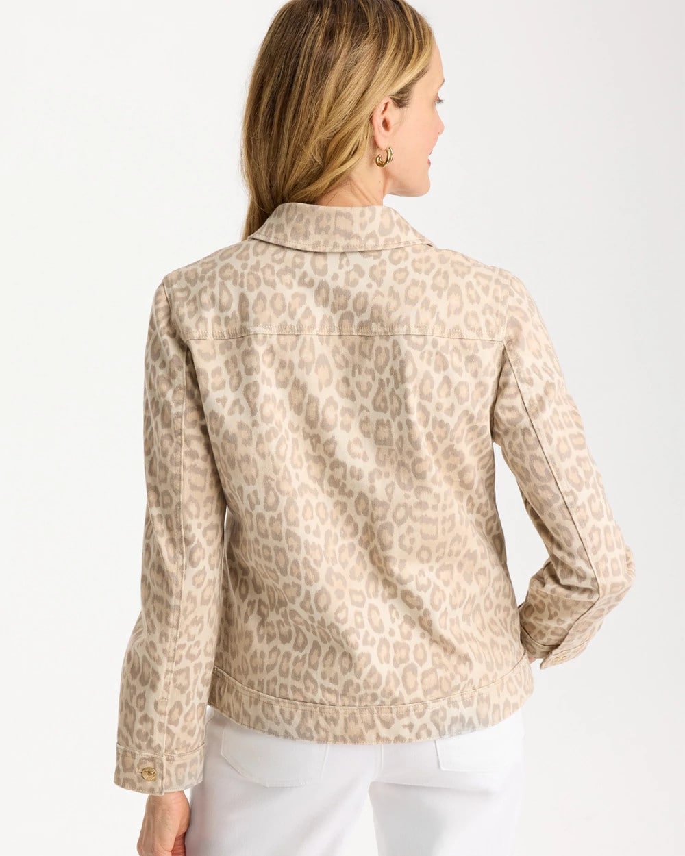 Classic Animal Denim Leopard Print Jacket