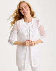 Travelers Winter Drift Travelers™ Collection Floral Applique Jacket