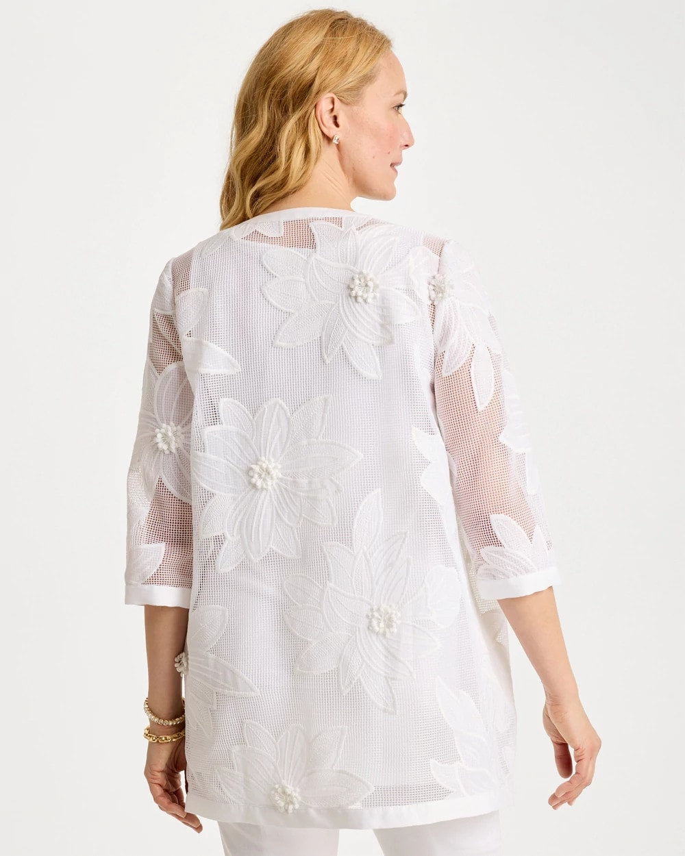 Travelers Winter Drift Travelers™ Collection Floral Applique Jacket