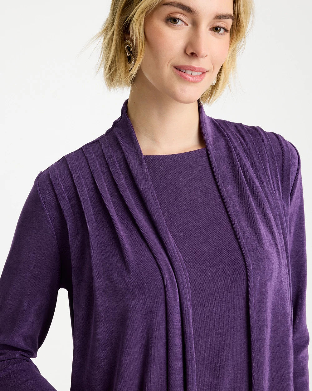 Rich Amethyst Travelers™ Pleat Front Jacket