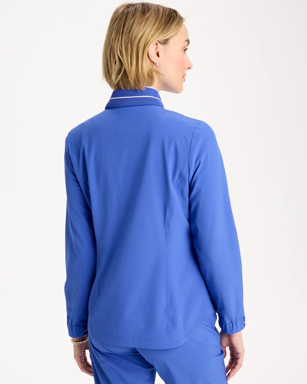 Amparo Blue Zenergy® UPF Mesh Trim Jacket
