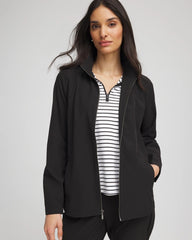 Black Zenergy® UPF Zip Front Jacket