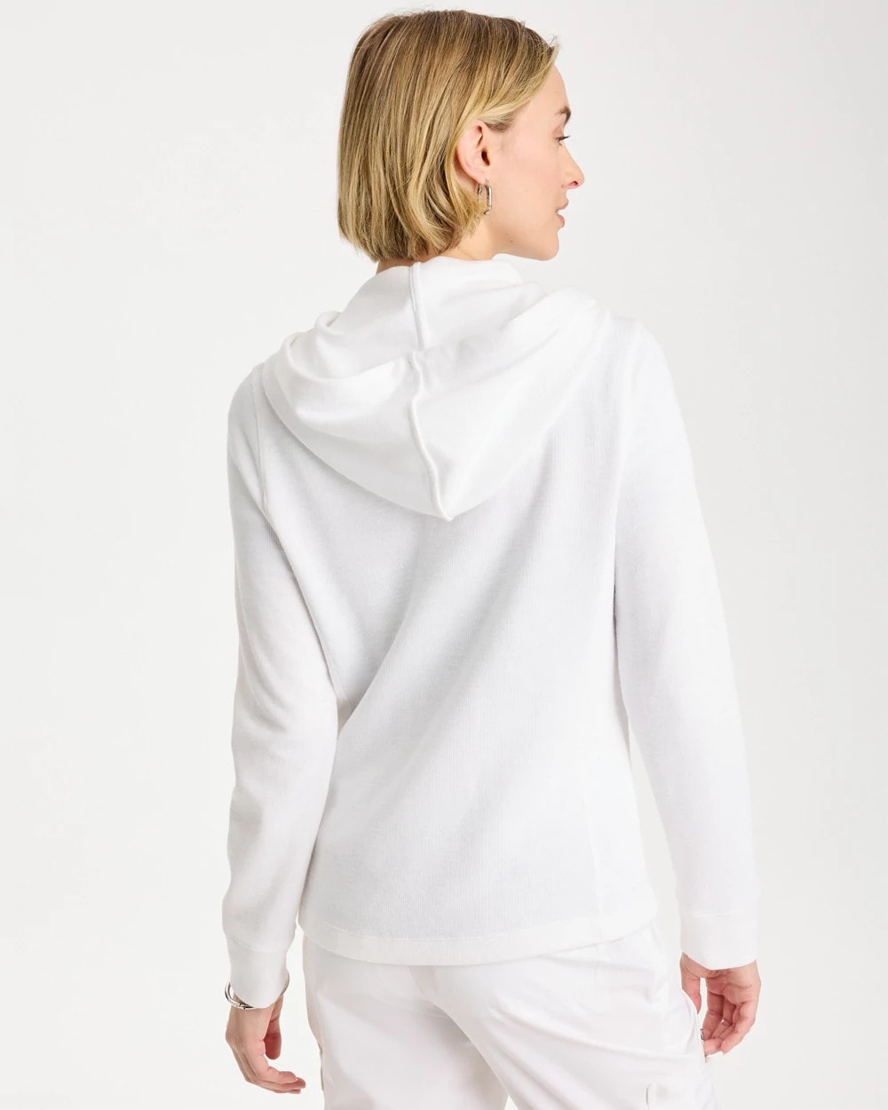 Alabaster Zenergy® Beach Slub Zip-Front Hoodie