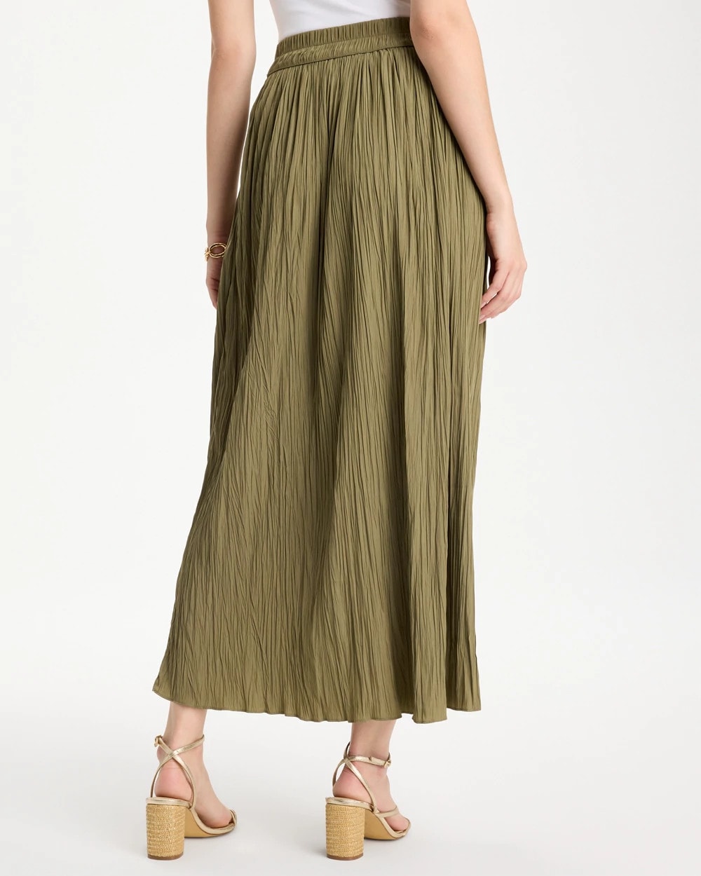Lichen Sea Island Pull-On Maxi Skirt